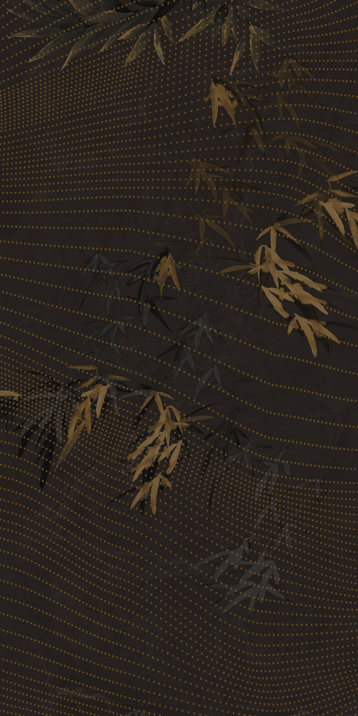 HJ9L2412019月夜竹影（亮光，3片連紋）